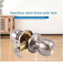 Stainless steel ball lock three bar lock external door lock